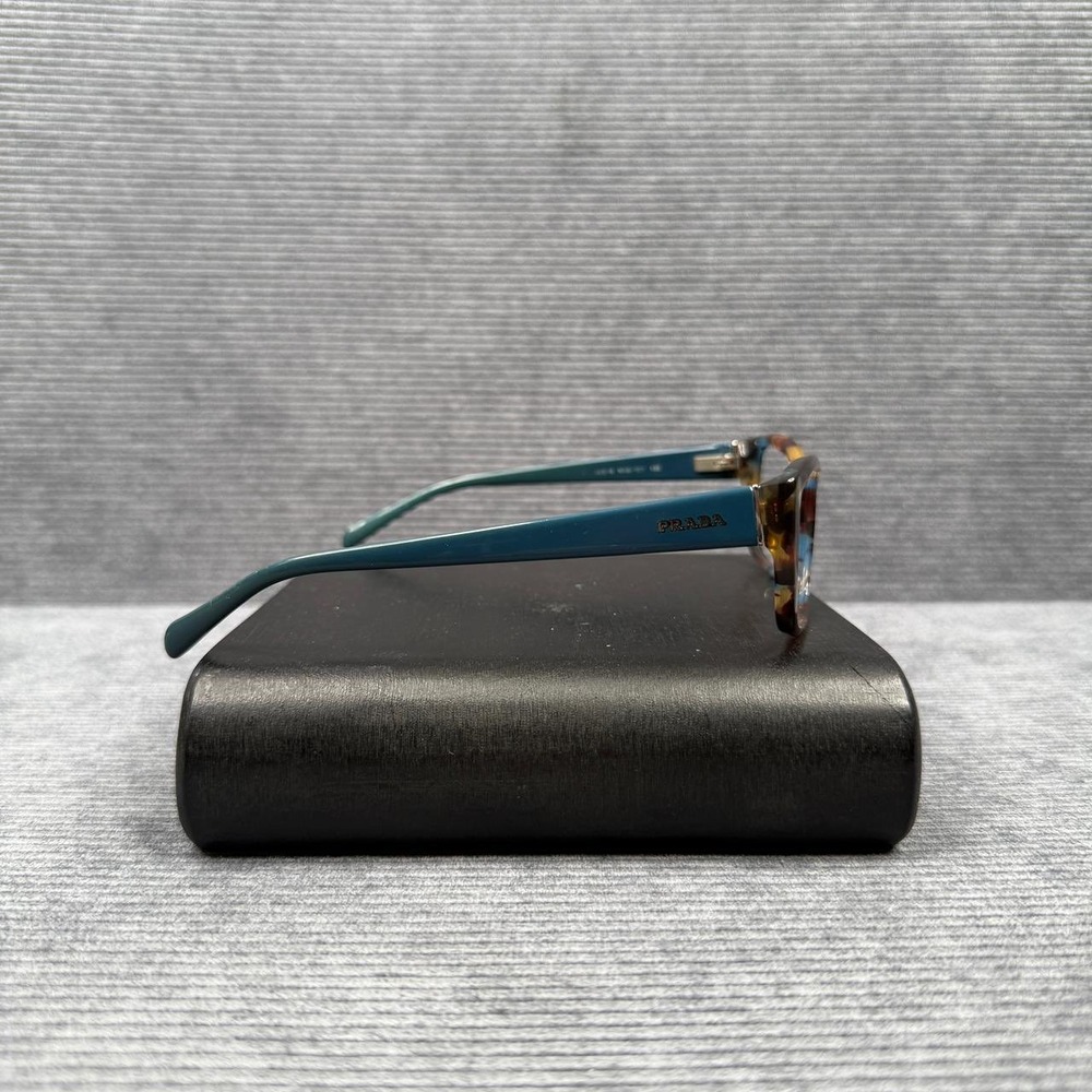 Prada NAG-1O1 Tortoise Teal Rectangular Eyeglasses Frames Italy BP30353232 - Picture 3 of 16